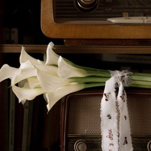 Cinta Clavel para ramo de novia