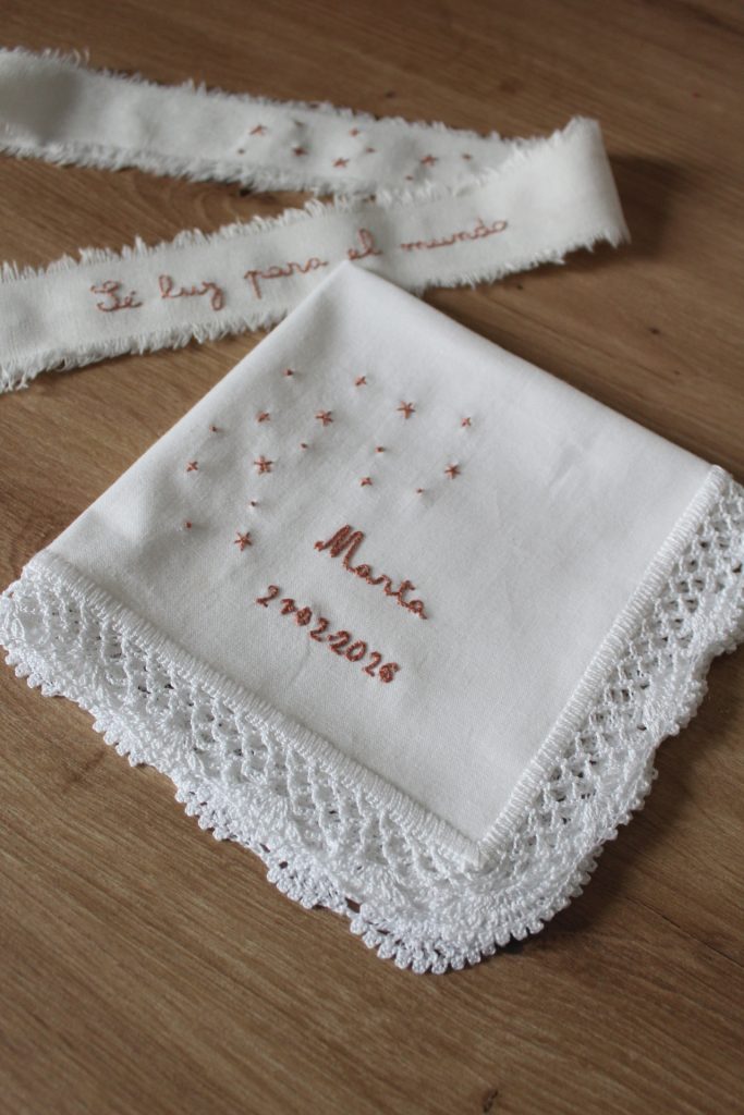 Pañuelo Estrellitas para Bautismo