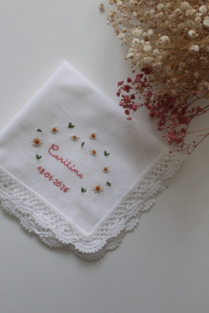 Pañuelo de Margaritas para Bautismo